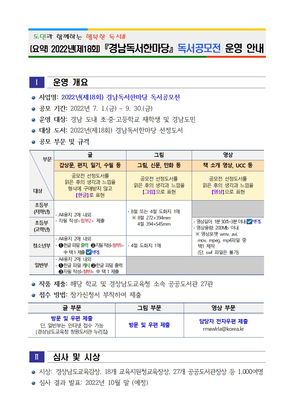 경상남도교육청 창원도서관 문헌정보과_(요약)2022년(제18회) 경남독서한마당 독서공모전 운영 안내 [김해동광초등학교-4338 (첨부)]001.jpg